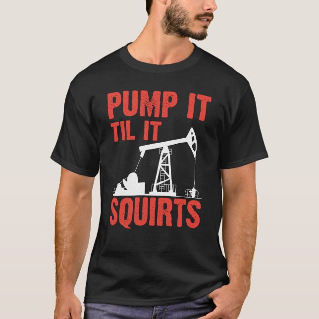 Ölfeld für Männer Ölfeld-Pflanze-Pumpe für Frauen T-Shirt (Vorderseite)