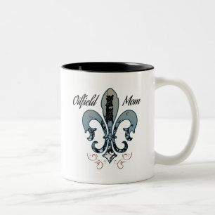 Ölfeld-Mutter Zweifarbige Tasse