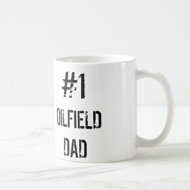 Ölfeld-Vater-Tasse der Nr.-eine Kaffeetasse (Rechts)