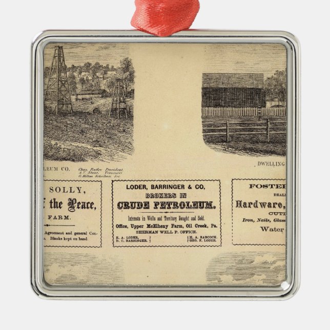 Ölfelder, Wohnsitz Silbernes Ornament (Vorne)