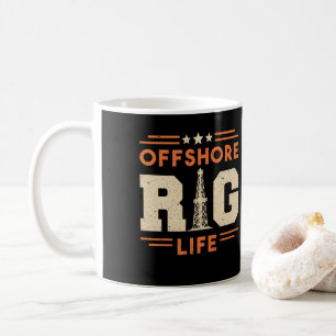 Ölfield-Arbeiter-Bohrinsel Kaffeetasse
