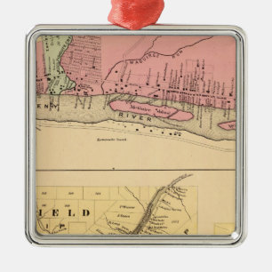 Ölgebiet Warrens Co Silbernes Ornament