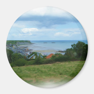 Ölgemälde Arromanches-les-Bains Magnet