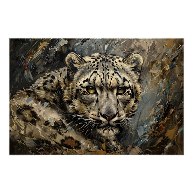 Ölgemälde aus Snow Leopard Poster (Vorderseite)