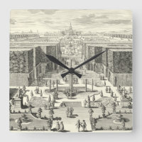 Ölgemälde der Brunnen am Garten von Versailles