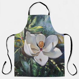 Ölgemälde der Magnolienblüte der Harmonie der Natu Schürze