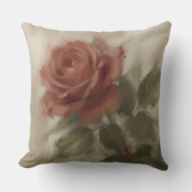 "Ölgemälde einer einzelnen Rose"