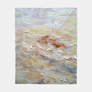 Ölgemälde Textur, Fine-Art-Hintergrund, abstrakt Fleecedecke