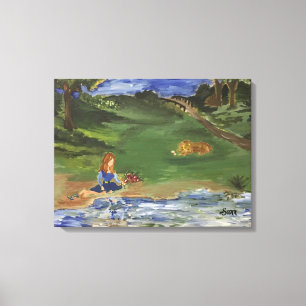 Ölgemälde Ursprünglich am Tag des Drucks im Park S Leinwanddruck