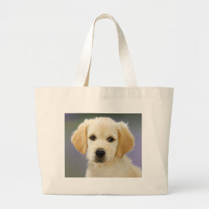 Ölgemälde von Labrador Retriever Welpe Jumbo Stoffbeutel