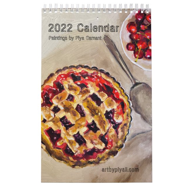 Ölgemälde von Piya Samant "Holiday Leckereien" Kalender (Titelbild)