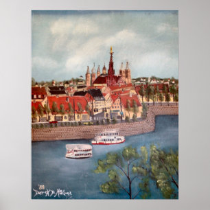 Ölgemäldedruck Wurzburg Poster
