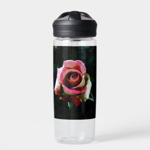 Ölgemalte rote Rose Trinkflasche