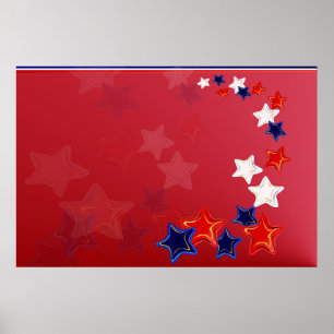 Ol'Glory Stars Poster