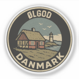 Ølgod, Dänemark Danmark  Aufkleber