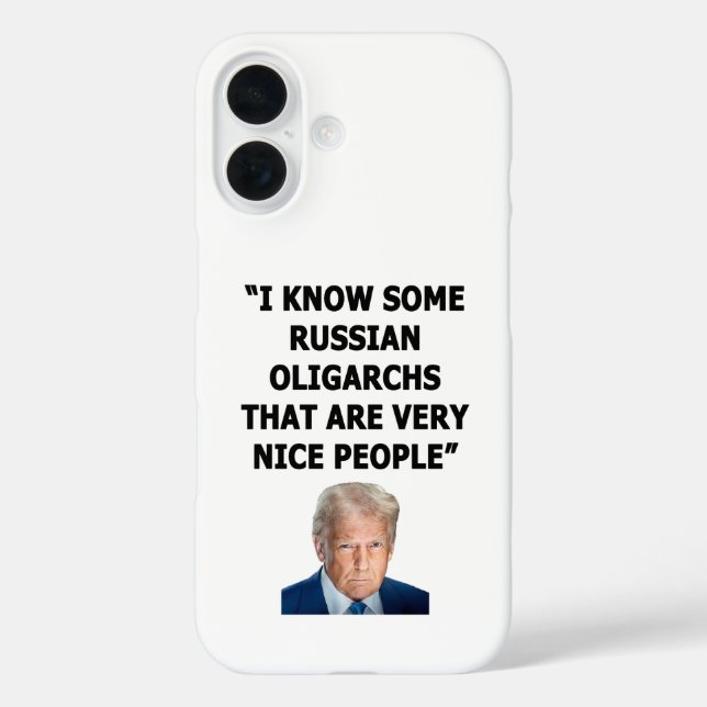 Oligarchen iPhone 16 Hülle (Rückseite)