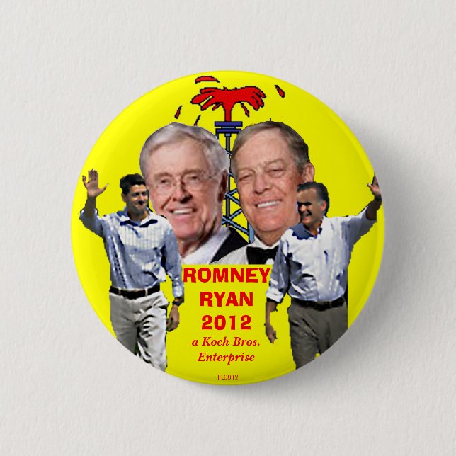 Öliges Unternehmen - Knopf Button (Vorderseite)