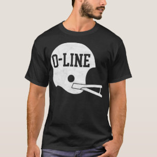 OLine Simple Vintag Helmet for Offensive Lineme T-Shirt