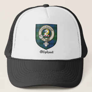 Oliphant Clan-Wappen-AbzeichenTartan Truckerkappe