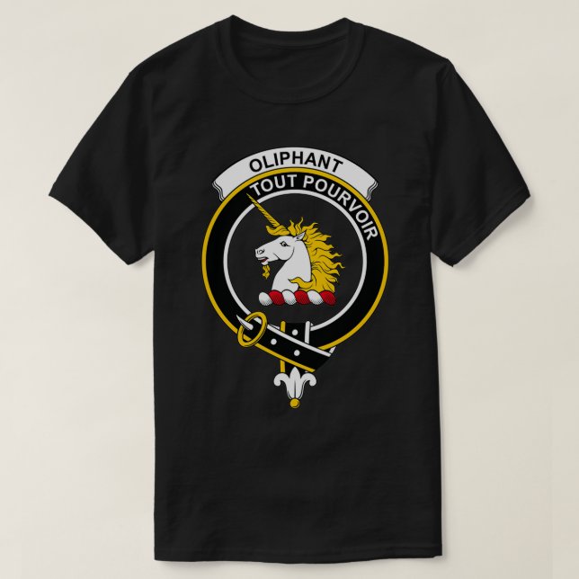 Oliphant Crest Tartan Clan Scottish Clan T-Shirt (Design vorne)