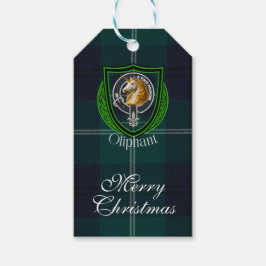 Oliphant Scottish Clan Tartan & Crest Geschenkanhänger