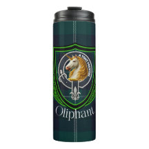 Oliphant Scottish Clan Tartan & Crest