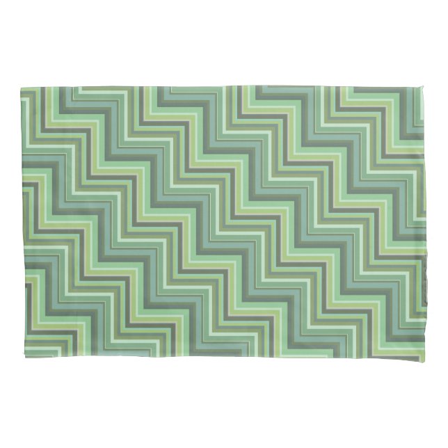 Oliv Green Stripes Pattern Kissenbezug (Vorderseite)