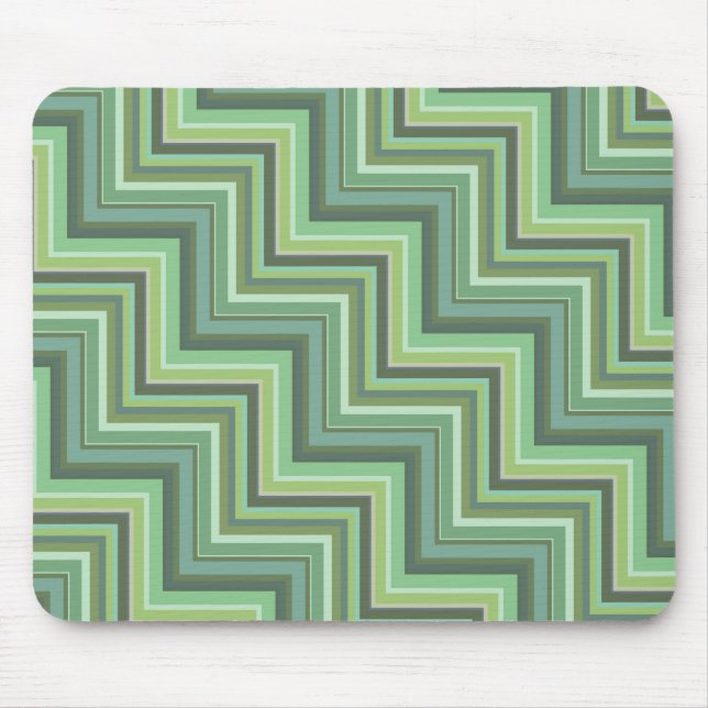 Oliv Green Stripes Pattern Mousepad (Vorne)