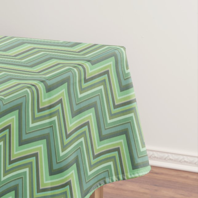 Oliv Green Stripes Pattern Tischdecke (Beispiel)