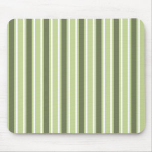 Oliv-weiße Streifen Mousepad