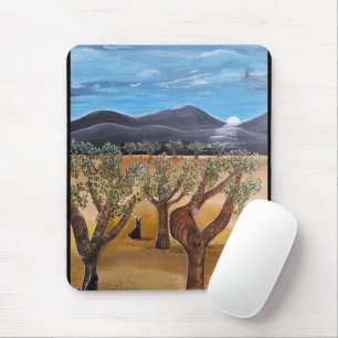 Olivar de Noche Gemälde von Alfred Fox Mousepad