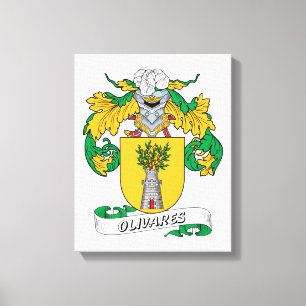 Olivares Familienwappen Leinwanddruck