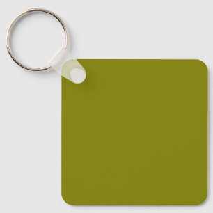 Olive 808000 Solid Color Design Schlüsselanhänger