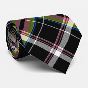 Olive and Black Tartan Pattern Krawatte