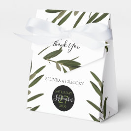Olive Blätter Grüne Hochzeit Geschenkschachtel