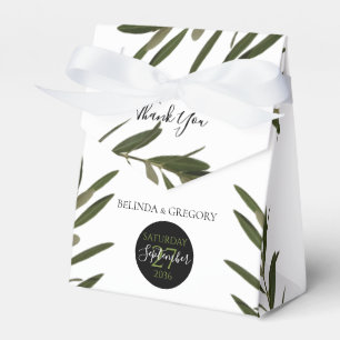 Olive Blätter Grüne Hochzeit Geschenkschachtel