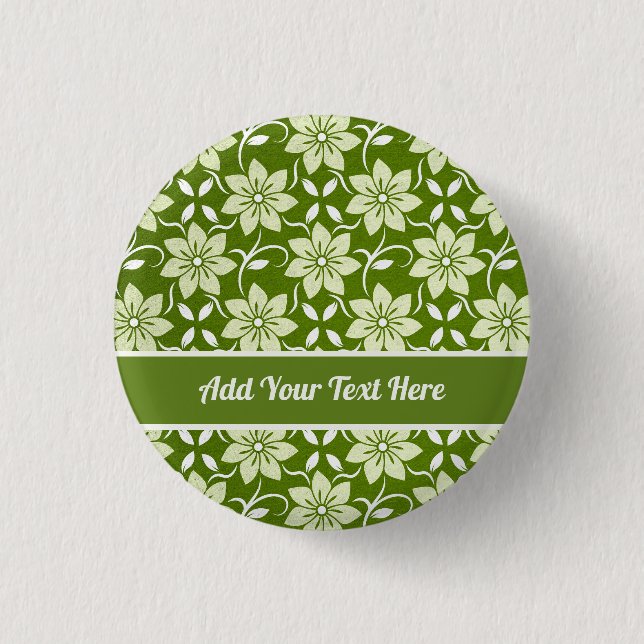 Olive Blossom Repeat Button (Vorderseite)