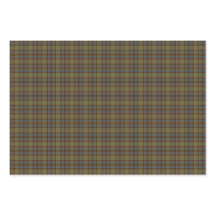Olive Blue Orange Plaid Tartan