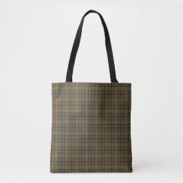 Olive Blue Orange Plaid Tartan Tasche