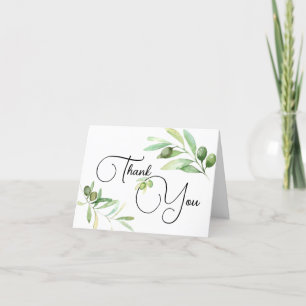 Olive Branch Baby Dusche Vielen Dank Dankeskarte
