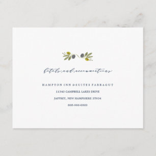 Olive Branch Boho Garten Hotel Karte