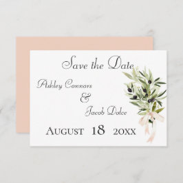 Olive Branch Bouquets Wedding Save The Date