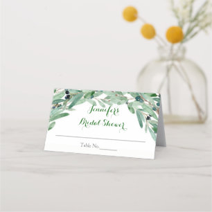 Olive Branch Brautparty Platzkarte