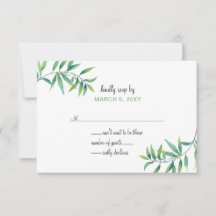 Olive Branch Einladungen für Hochzeiten in Botanis