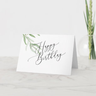 Olive Branch Happy Birthday Card Karte