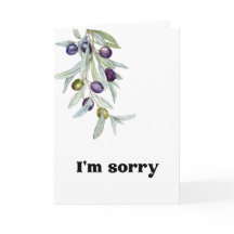 Olive Branch I m Sorry tipped Message Apology