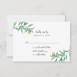 Olive Branch invitations de mariage botanique rsvp