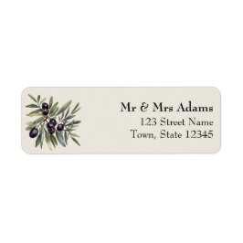 Olive Branch Ivory Wedding Return Address