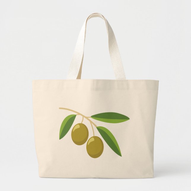 Olive Branch Jumbo Stoffbeutel (Vorne)