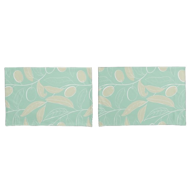 Olive Branch Kissenbezug (Vorderseite-Set)